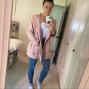 Suede Pink Outerwear Jacket